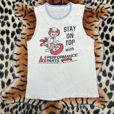 Camisa delgada de papel de parodia traviesa sexual de doble cara Raggedy Ann & Andy de colección de los años 70 Foto 1 de 4