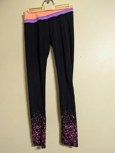 So Girls Leggings, Youth Size 16 Multi-colors, Hearts and Stars, Elastic Waist - Picture 1 of 6