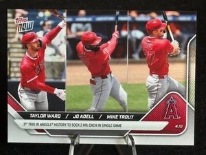 2025 MLB Topps Now 55 Taylor Ward/Jo Adell/Mike Trout Trio je 2 HR's - Bild 1 von 2