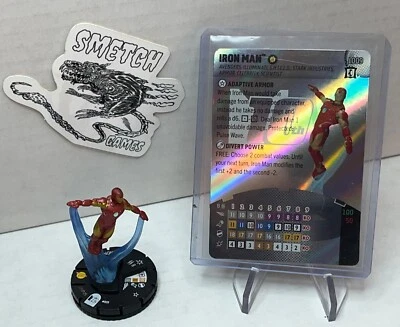 CLTR L009 IRON MAN - Tarjeta de legado + figura - Marvel Heroclix 10 aniversario M10 Foto 1 de 2
