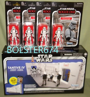 JUEGO TANTIVE IV Rogue One Star Wars Colección Vintage y 4 Stormtroopers 3.75 Foto 1 de 4