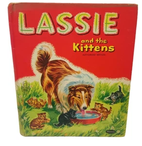Vintage Lassie And The Kittens Book Whitman Tell A Tales Children's Book - Imagen 1 de 7