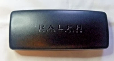 Gafas de sol Ralph Lauren genuinas estuche rígido solo negras 6" x 2,5" x 1" Foto 1 de 4