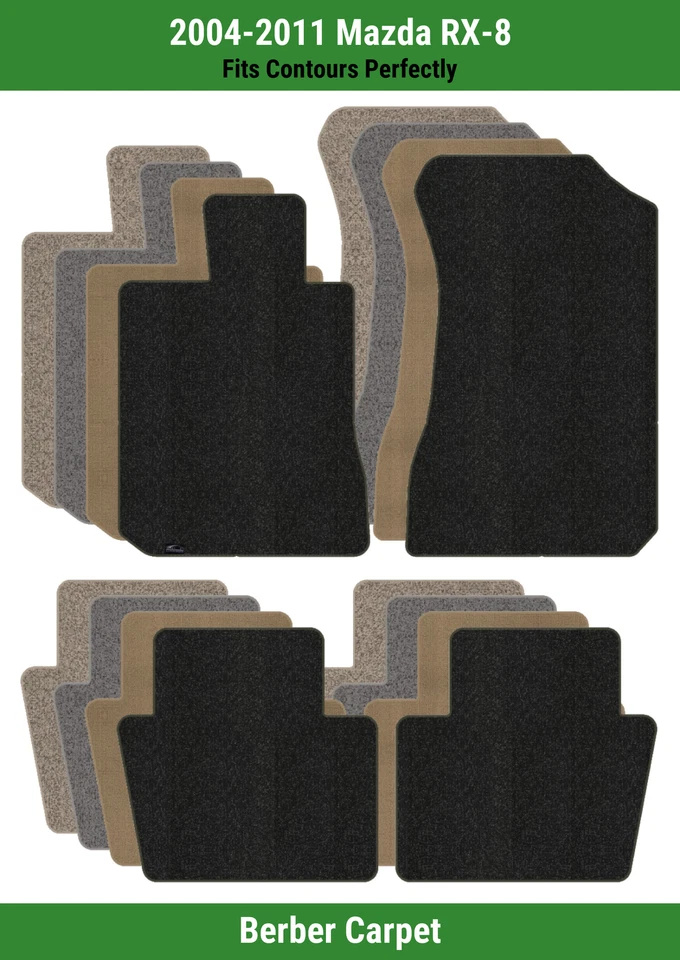 Alfombrillas de fila delantera y trasera Lloyd Berber para Mazda RX-8 2004-2011  Foto 1 de 4
