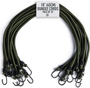 - 18" 45CM Bungee Cords with Hooks Heavy Duty Outdoor - 10 Pack – Choice of S... - Picture 1 of 12