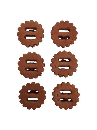 Berlin Custom Leather Rosette with 1.5 inch Slot and 1.5 Round Package of 6 CS15 - Image 1 of 1