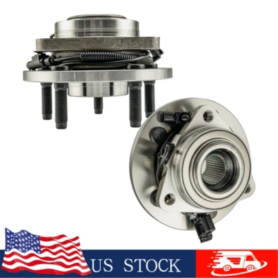 Pair (2) Front Wheel Hub Bearing for Dodge Ram Dakota Mitsubishi Raider w/ABS - Imagem 1 de 4