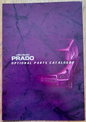 Japanese text 2000 TOYOTA LAND CRUISER PRADO accessories car sales brochure - Image 1 of 4