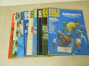 1971 GOLF Digest Golfer's Magazines Lot of 10 Hill Nicklaus Player Yancey Palmer - Picture 1 of 11