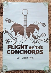 Flight of The Conchords Poster - Eat, Sleep, Folk. - Picture 1 of 1