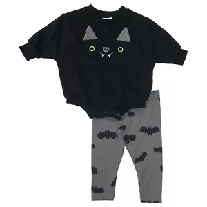 Infant Boys Baby Bat Halloween Outfit Bodysuit & Pants Set - Picture 1 of 2