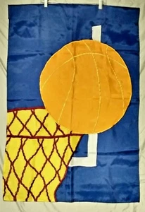 Bandera de jardín de baloncesto 1994 de colección 27"" x 40"" llanta azul y dorada tablero trasero de gol red - Imagen 1 de 2