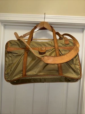 Bolso de mano Hartmann de colección de 3 compartimentos de nailon y cuero Jumbo durante el fin de semana 21" Foto 1 de 4