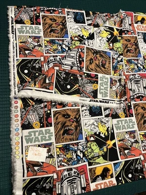 Starwars Cotton Fabric (3) 2 Yard Cuts Lucas Films Camelot Fabrics - Image 1 of 4