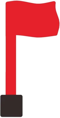 Mailbox Replacement Flag Kit Red Flag for Mailbox Universal Replacement with Dou - Image 1 of 4