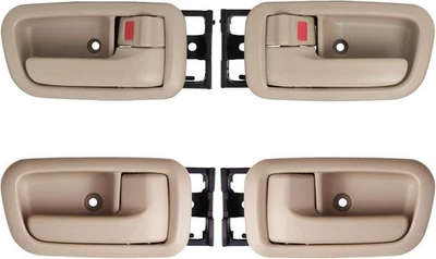 Juego de 4 manijas de puerta interiores con bisel (beige) compatibles con Toyo 2000-2006... Foto 1 de 4