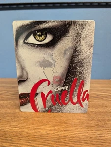 Disney Cruella Steelbook Best Buy Exclusive | 4K UHD Blu-ray | 2 Discs | 2021 - Picture 1 of 9