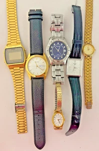 Job Lot of 6 Pulsar Watches – Mixed Models – Spares or Repair – Vintage & Modern - Picture 1 of 9