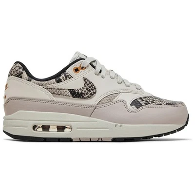 Nike Air Max 1 Snakeskin Light Orewood Brown HF5338-100 Womens New - Image 1 of 4