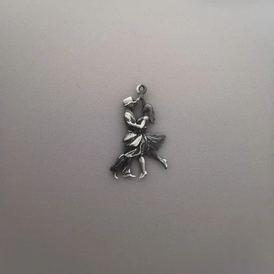 Pingente de tango – Colar de joias de dança latina folheado a ouro 925 prata para dançarinos - Imagem 1 de 4