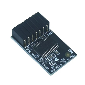 TPM R2.0 14-1 Pin TPM Moduł 15x25mm Sprzętowy chip bezpieczeństwa do płyty głównej - Zdjęcie 1 z 8