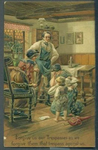 Forgive us our Trespasses PFB Unused Religious Vintage Postcard - Picture 1 of 1