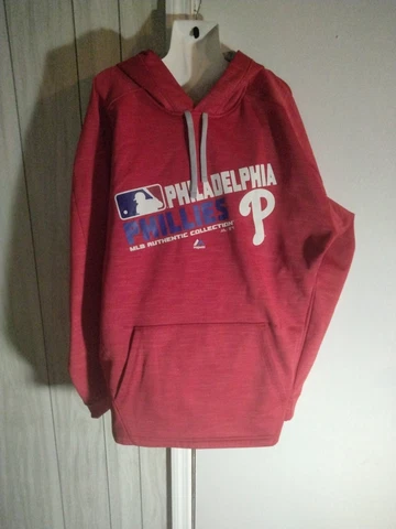 Philadelphia Phillies Majestic Authentic Collection MLB Pullover Hoodie 2X Cover