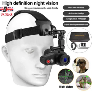 HD Digital IR 850nm Head-Mounted Night Vision Goggles Hunting Binocular 7X Zoom - Picture 1 of 10