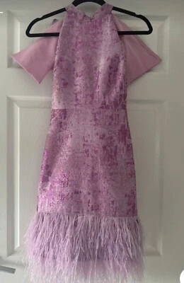 Coast Lilac Feather Dress - Image 1 of 4