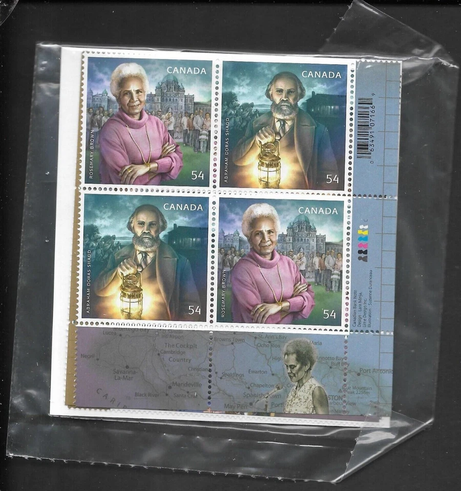 pk99093:Stamps-Canada POPack #2316a Black History Month 54ct Plate Block Set-MNH - Image 1 of 1