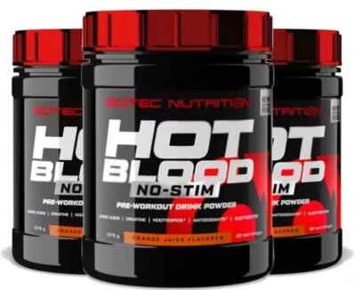 SCITEC NUTRITION HOT BLOOD NO-STIM pre-workout amino acid electrolyte creatine