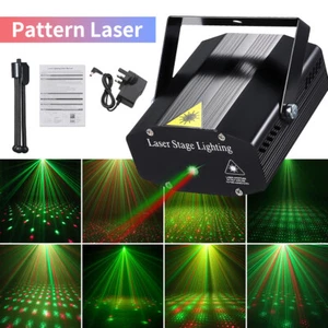 1500 Laser Patterns LED RGB Projector Stage Light DJ Disco Party KTV Club Lights - Picture 1 of 33
