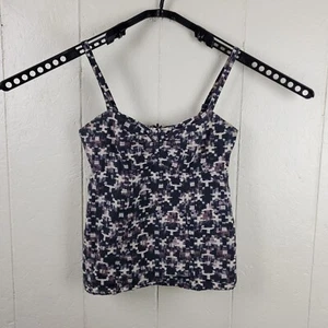 Patagonia Tank Top Womens Size 8 Multicolor Geometric Spaghetti Straps Button - Picture 1 of 15