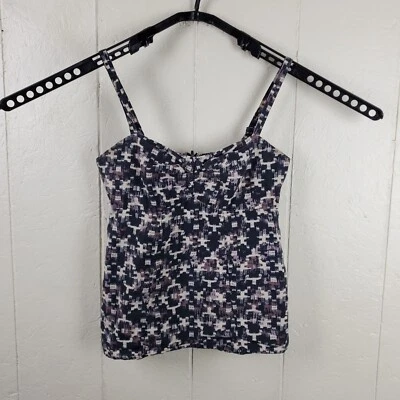 Camiseta sin mangas Patagonia para mujer talla 8 multicolor geométrica tirantes de espagueti botón Foto 1 de 4