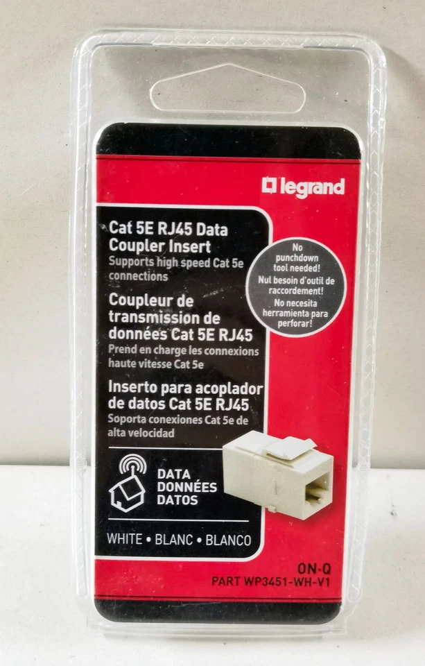Legrand Cat 5e RJ45 Data Coupler Insert