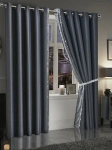 Luxus Crushed Samt Jacquard Stil Diamant Kanten Verdunkelungsvorhänge  - Bild 1 von 8