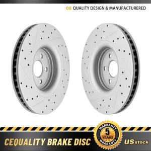 Rotores perforados delanteros para Ford Edge Fusion Lincoln MKX MKZ Nautilus Continental - Imagen 1 de 7