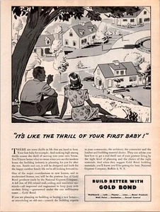 VINTAGE 1945 BESSER BAUEN MIT GOLDANLEIHE DRUCK ANZEIGE - Bild 1 von 1