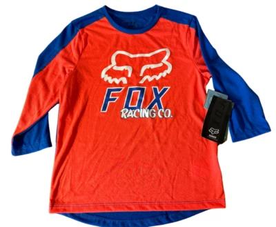 Jersey Fox Kids Ranger manga 3/4 juvenil mediano -Atomic Punch- liberación seca algodón Foto 1 de 2