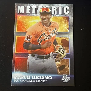 2021 Bowman Platinum Marco Luciano Meteoric RC San Francisco Giants #MET-14 - Picture 1 of 2