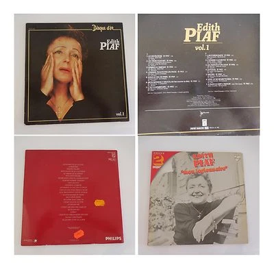 Edith Piaf Gold Record + Double Album My Legionnaire 3 Vinyl Records 33 RPM - Image 1 of 4
