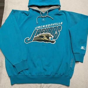 Vintage Jacksonville Jaguars Hoodie Herren Large Teal Banned Logo 1993 90s Starter - Bild 1 von 13