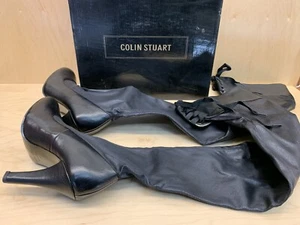 Colin Stuart 201533-093 Black Size 6B Stretch Over The Knee Boots NWB! (A103) - Picture 1 of 5