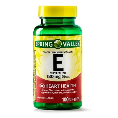 Spring Valley Vitamin E Softgels, 400 IU, 100 CounT. - Image 1 of 4