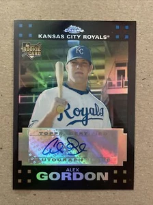 2007 Topps Chrome Rookie Autograph Alex Gordon /500 - Picture 1 of 8