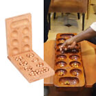 Faltbares afrikanisches Mancala-Brettspiel aus Holz mit bunten Steinen für I6B0