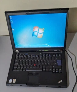 Widescreen Lenovo Thinkpad T61 Laptop 4GB 64Bit Windows 7 Office2010 GdBatWkGr8 - Picture 1 of 1
