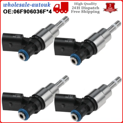 4PCS Fuel Injectors For VW Golf Audi S3 8P TT 2.0 TFSI 06F906036F 0261500037 - Image 1 of 4