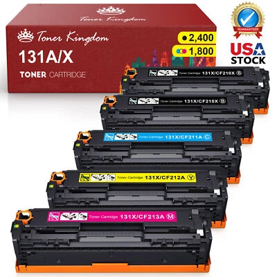 5PK CF210A Toner Cartridge For HP 131A LaserJet Pro 200 Color M251 M251nw M276nw - Image 1 of 4