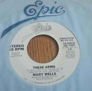 Mary Wells ‎– These Arms ~ Promo ~ (VG++)  - Picture 1 of 2